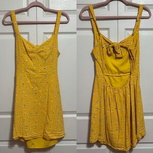 Hollister Yellow Floral Dress